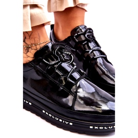 S.Barski Schwarze Chantal-Sneaker aus Lackleder 5