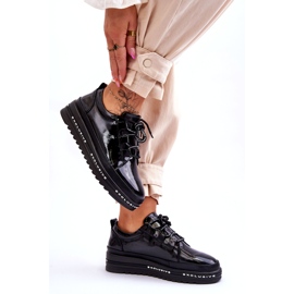 S.Barski Schwarze Chantal-Sneaker aus Lackleder 3