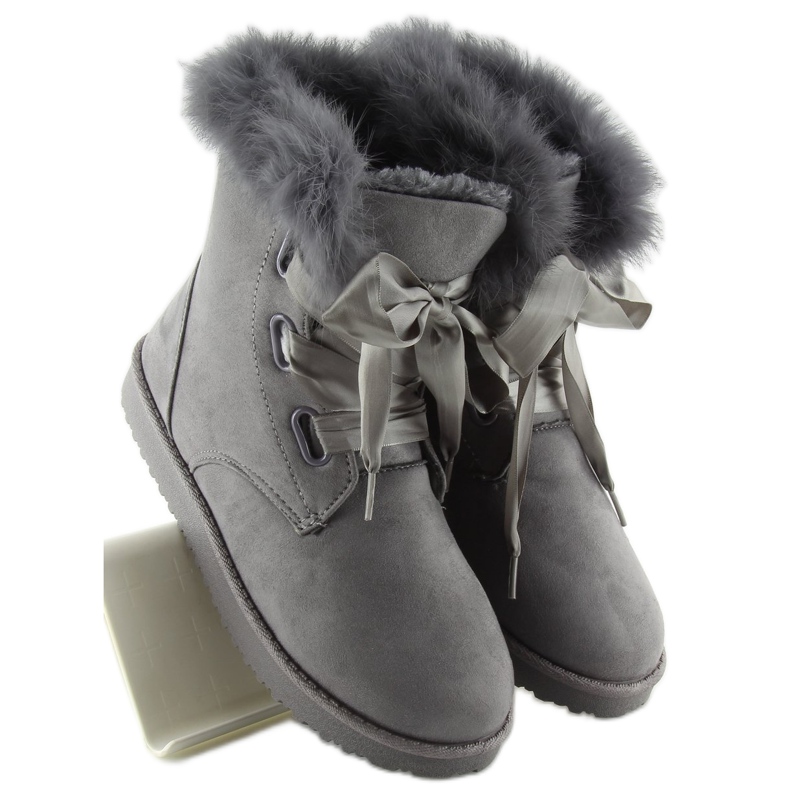 Graue Schneestiefel für Frauen 2051 grau 2
