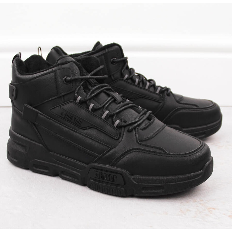 Isolierte High-Top-Sportschuhe für Herren, schwarz Big Star OO174587 1