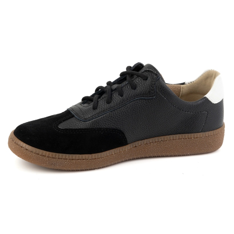 Olivier Damen-Lederschuhe, Style 1259, schwarze Sneakers 1