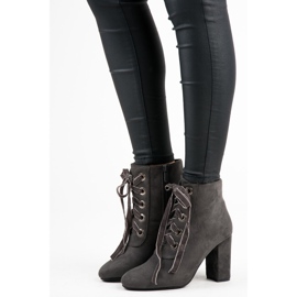 Bestelle Elegante gebundene Stiefel grau 2
