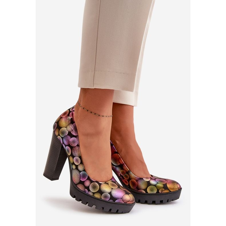 Lederpumps mit hohem Absatz Maciejka 02629-39 Mehrfarbig schwarz 1