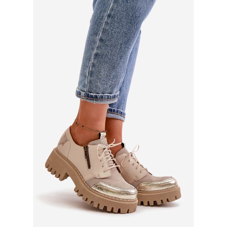 Damenschuhe aus Naturleder Beige Maciejka 06177-04 1