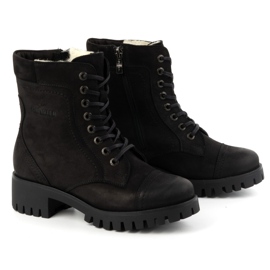 Olivier Damen-Lederstiefel, isolierte Winterstiefel, 272BB, schwarz 2