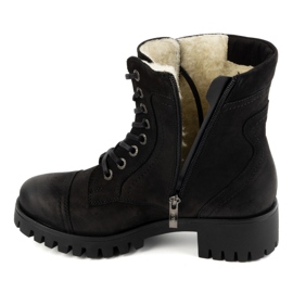 Olivier Damen-Lederstiefel, isolierte Winterstiefel, 272BB, schwarz 5