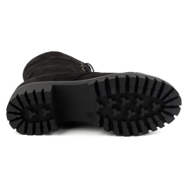 Olivier Damen-Lederstiefel, isolierte Winterstiefel, 272BB, schwarz 6