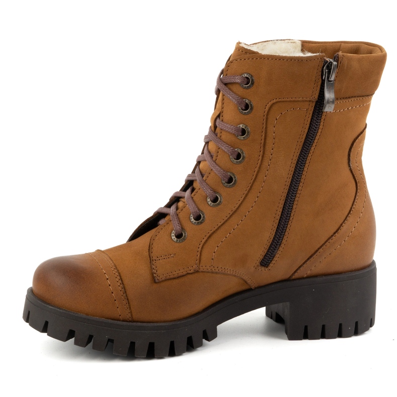 Olivier Damen-Lederstiefel, isolierte Winterstiefel, 272BB, braun 1