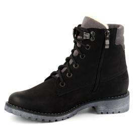 Olivier Damen-Lederstiefel, isolierte Winterstiefel, 365BB, schwarz 1