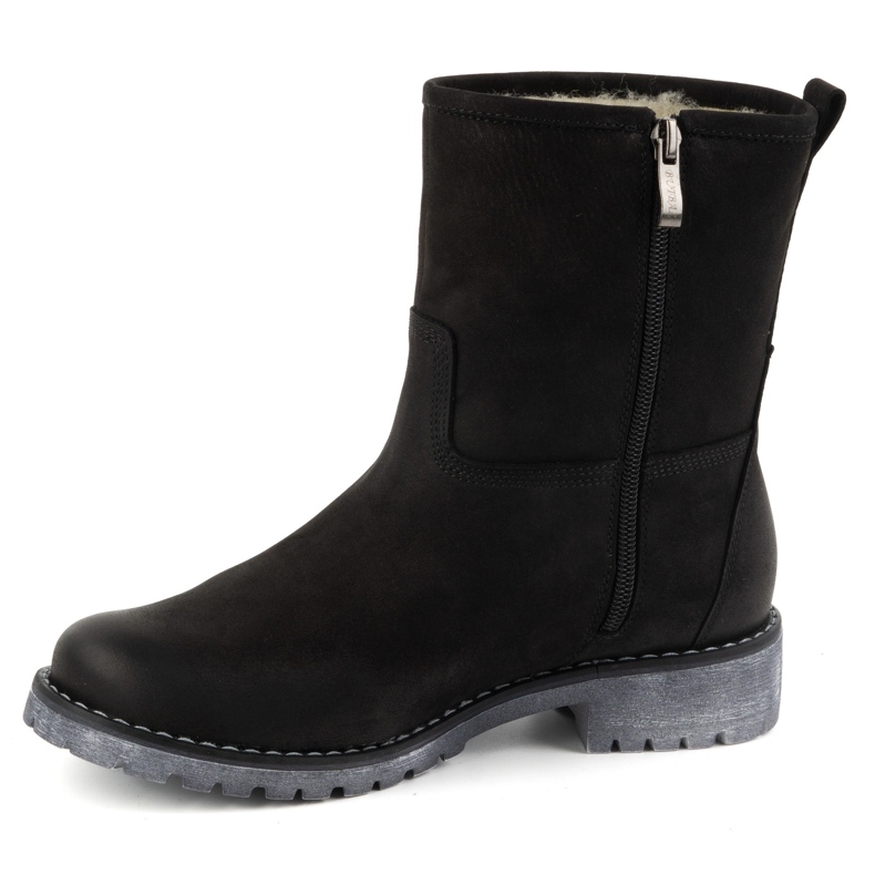 Olivier Isolierte Damen-Winterstiefel aus Leder 340BB, schwarz 1
