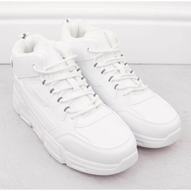 Weiße, isolierte High-Top-Sportschuhe für Herren Big Star OO174588 2