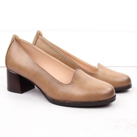 Beige Damenschuhe mit hohen Absätzen Potocki 12545 2