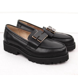 Filippo DP6450 Damen-Loafer aus schwarzem Leder 2