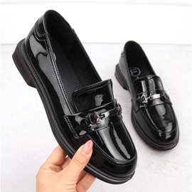 Schwarze Damenschuhe aus Lackleder Filippo DP6306/24 1