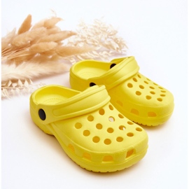 Schaum-Crocs-Slides für Kinder, Gelb, Percy 2