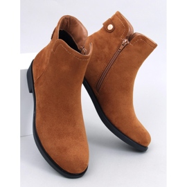 Klassische Damen-Chelsea-Stiefel Beres Camel braun 1