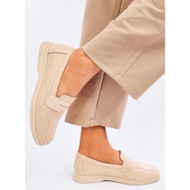 Waldbeige Damenmokassins 1