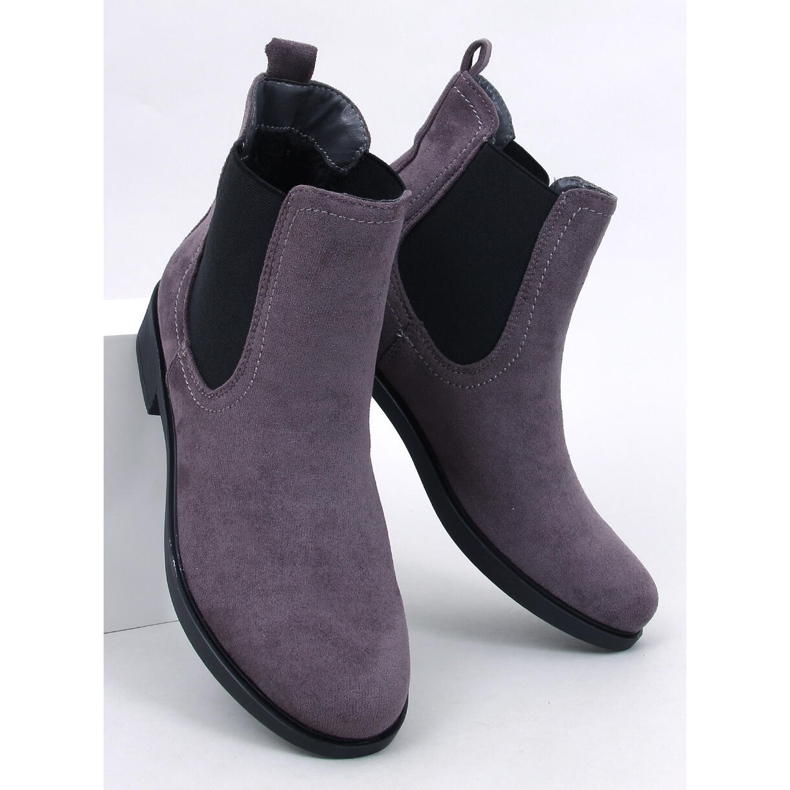 Chelsea-Stiefel aus Wildleder mit Terra Grey-Gummi grau 1