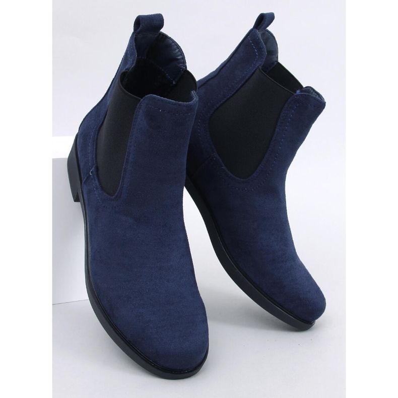 Chelsea-Stiefel aus Wildleder mit Terra Navy-Gummi blau 1