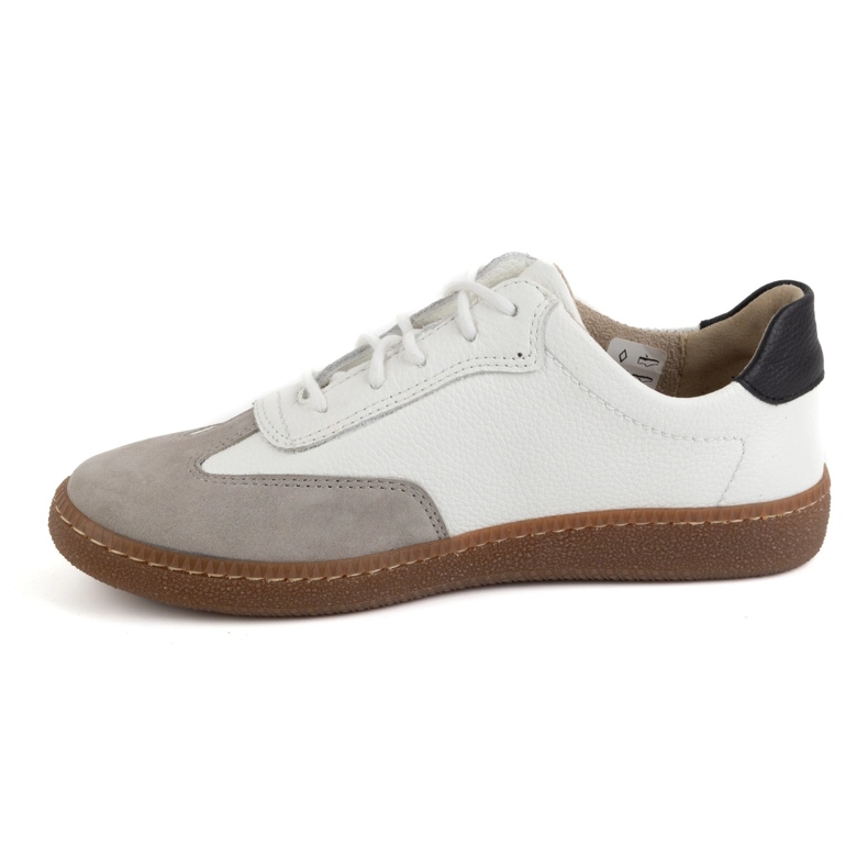 Olivier Damen-Lederschuhe, Style 1259, weiße Sneakers 1