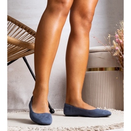 Marineblaue Ballerinas aus Öko-Wildleder von Jules 1