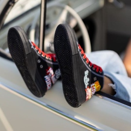 Damen-Sneaker – 30. Pol 'and'Rock x Big Star OO274A701 – Vorbestellung schwarz 1