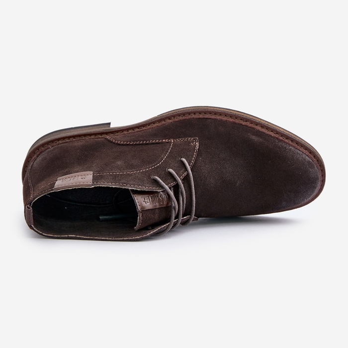 Wildleder-Herren-Schnürstiefel Big Star OO174145 Dunkelbraun 2