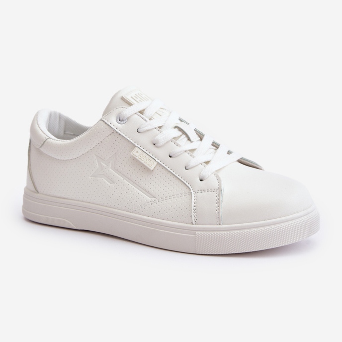 Herren-Sneaker aus Öko-Leder Big Star OO174020 Hi-Poly System Weiß 1