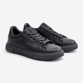 Herren-Sneaker aus Öko-Leder Big Star OO174117 Schwarz 1