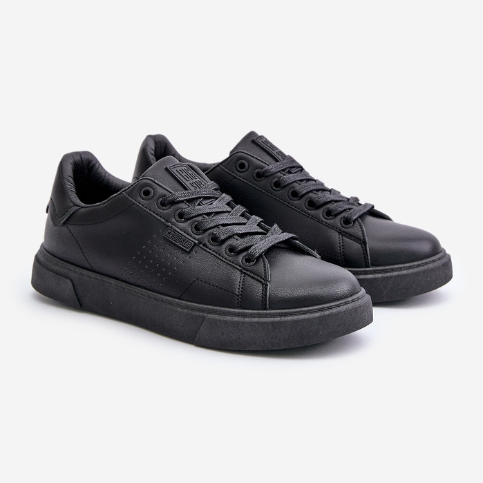 Herren-Sneaker aus Öko-Leder Big Star OO174117 Schwarz 1