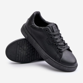 Herren-Sneaker aus Öko-Leder Big Star OO174117 Schwarz 2