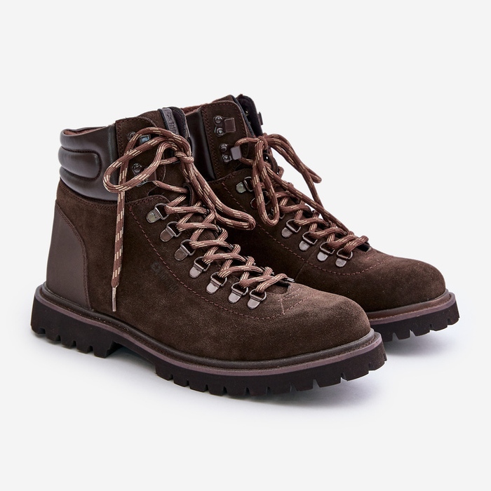 Wildlederisolierte Herrenstiefel Big Star OO174644 Hi-Poly System Braun 1