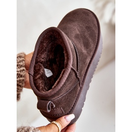 Damen-Schneestiefel aus Wildleder mit Plateausohle in Braun Nereviana 2