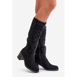Overknee-Stiefel für Damen mit hohem Absatz, Schwarz Erisorae 1