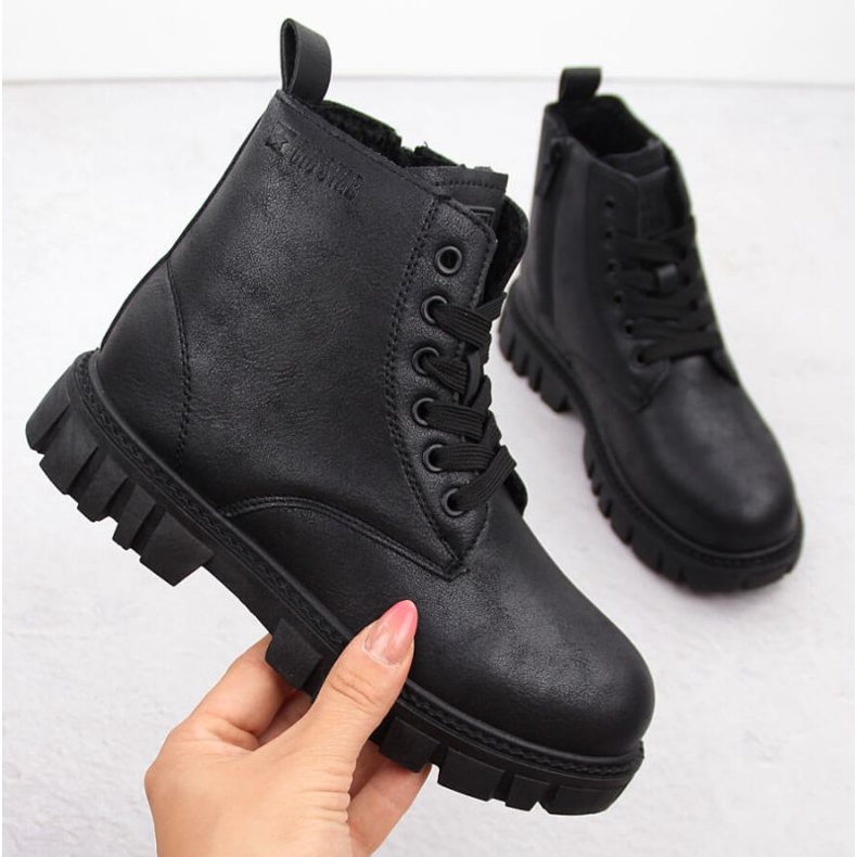 Big Star isolierte Arbeiterschuhe Jr OO374080 INT2039 schwarz 1