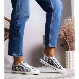 Rimmie schwarz-weiße Sneakers für Damen 1