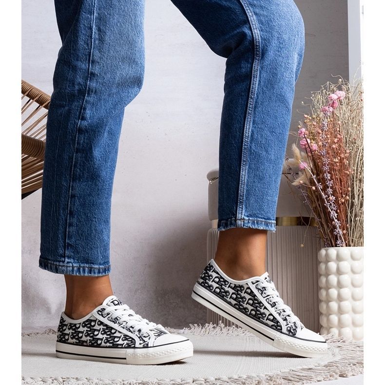 Rimmie schwarz-weiße Sneakers für Damen 1