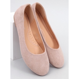 Klassische Ballerinas aus Wildleder von Sessa in Khaki beige 1