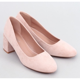 Fredette Beige bequeme Pumps mit Absatz 1