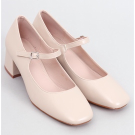 Mary Jane Kelsey Beige Pumps mit hohen Absätzen 1