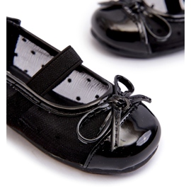 Kinder-Ballerinas mit Schleife, Black Jellema schwarz 2