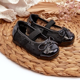 Kinder-Ballerinas mit Schleife, Black Jellema schwarz 3