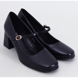 Mary Jane Keefel Schwarze Pumps mit hohen Absätzen 1