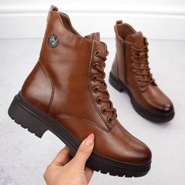 Isolierte Wanderstiefel für Damen, braun, Potocki 12203 1