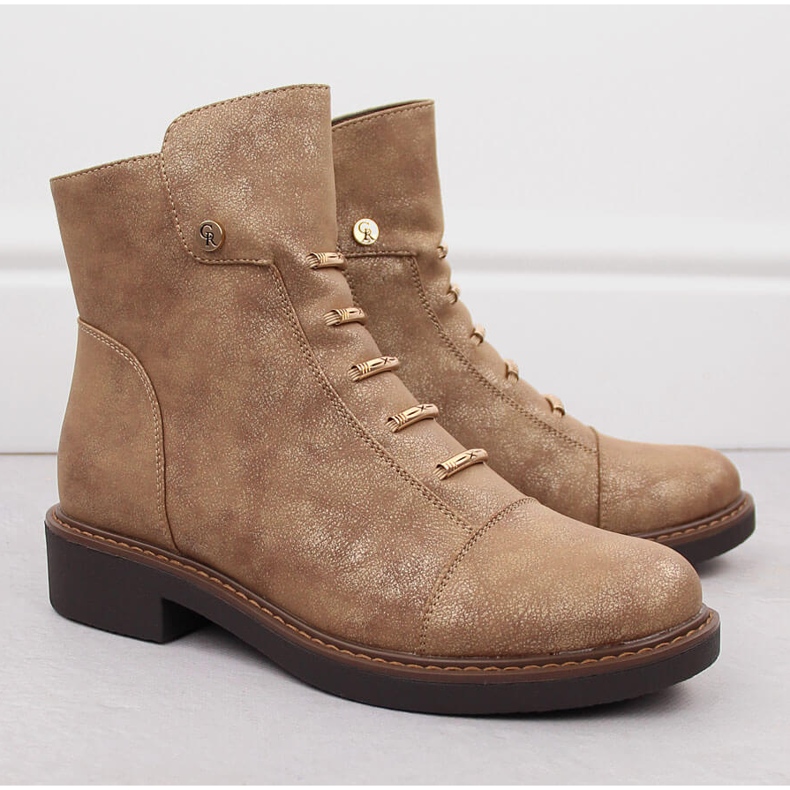 Goldene isolierte Damenstiefeletten Jezzi ASA252-5 2