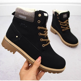 Schwarze Damenstiefel Potocki 97301 1