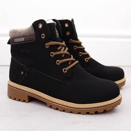 Schwarze Damenstiefel Potocki 97301 2