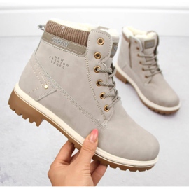 Beige Damenstiefeletten Potocki 97301 1