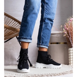 Schwarze Socken von Frahm 1