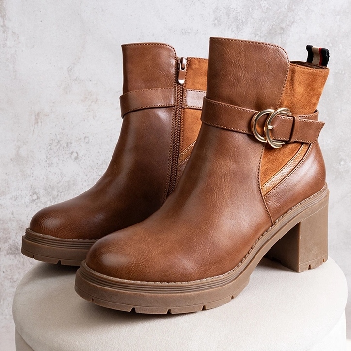 Braune Stiefeletten Mirka 1